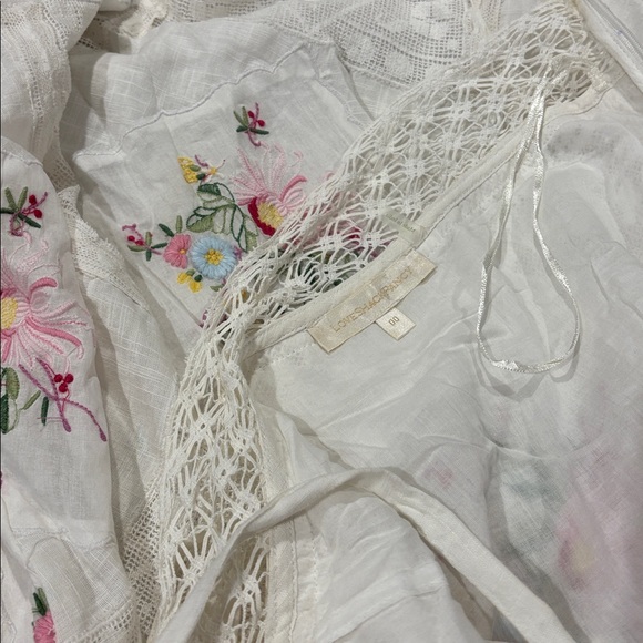 Loveshackfancy Kamia Lace Embroidered Maxi dress, size 00, EUC - Picture 8 of 8